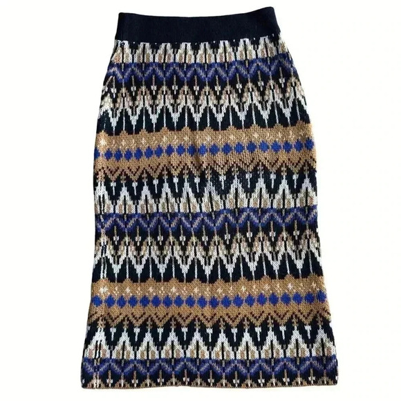 Anthropologie Saoirse Sweater Midi Skirt Knit Pencil Straight Skirt Sz Small - Picture 5 of 8